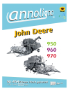 John Deere Mähdrescher Typen MD 950/960/970 Bild- Bedienungsanleitung & Bild Wartungsanleitung & Wartungsplan - annoligno 454